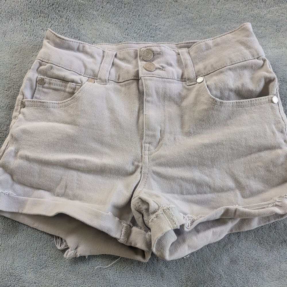 Refuge Sz 4 Women's Gray Denim Shorts Summer Vacation Cruise Relaxing Festival